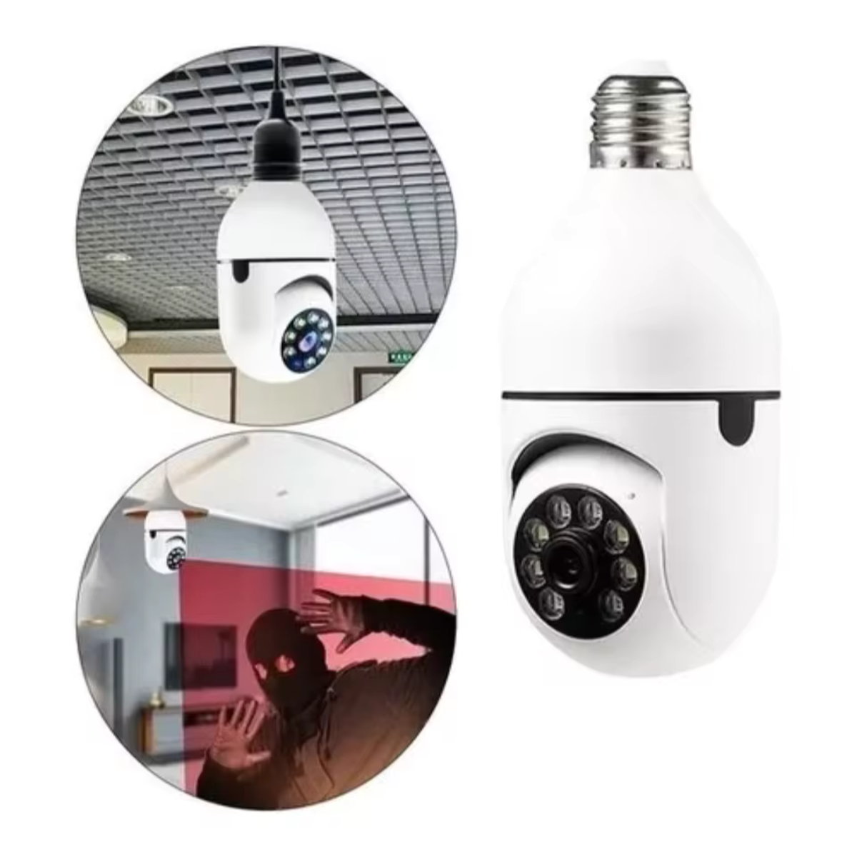 360° Smart Wi-Fi Security Bulb Camera