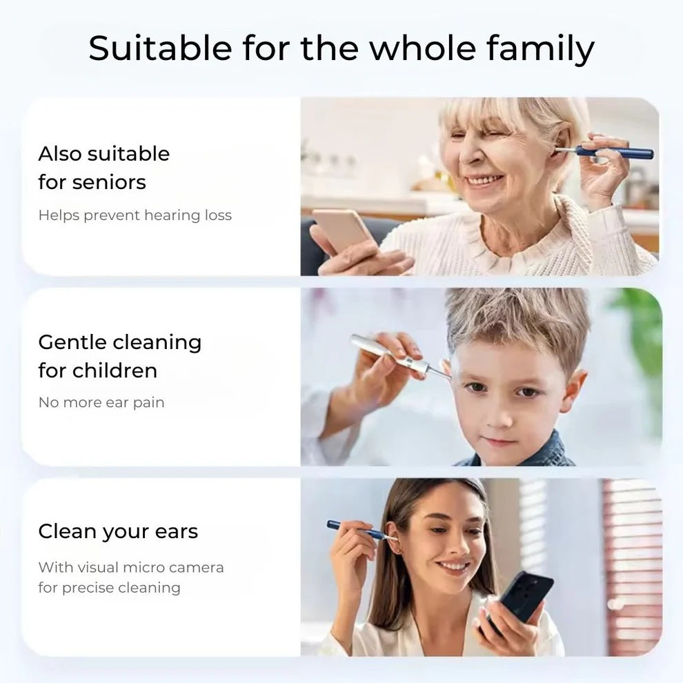 Smart Wireless Ear Cleaner with Camera (Android/iOS)
