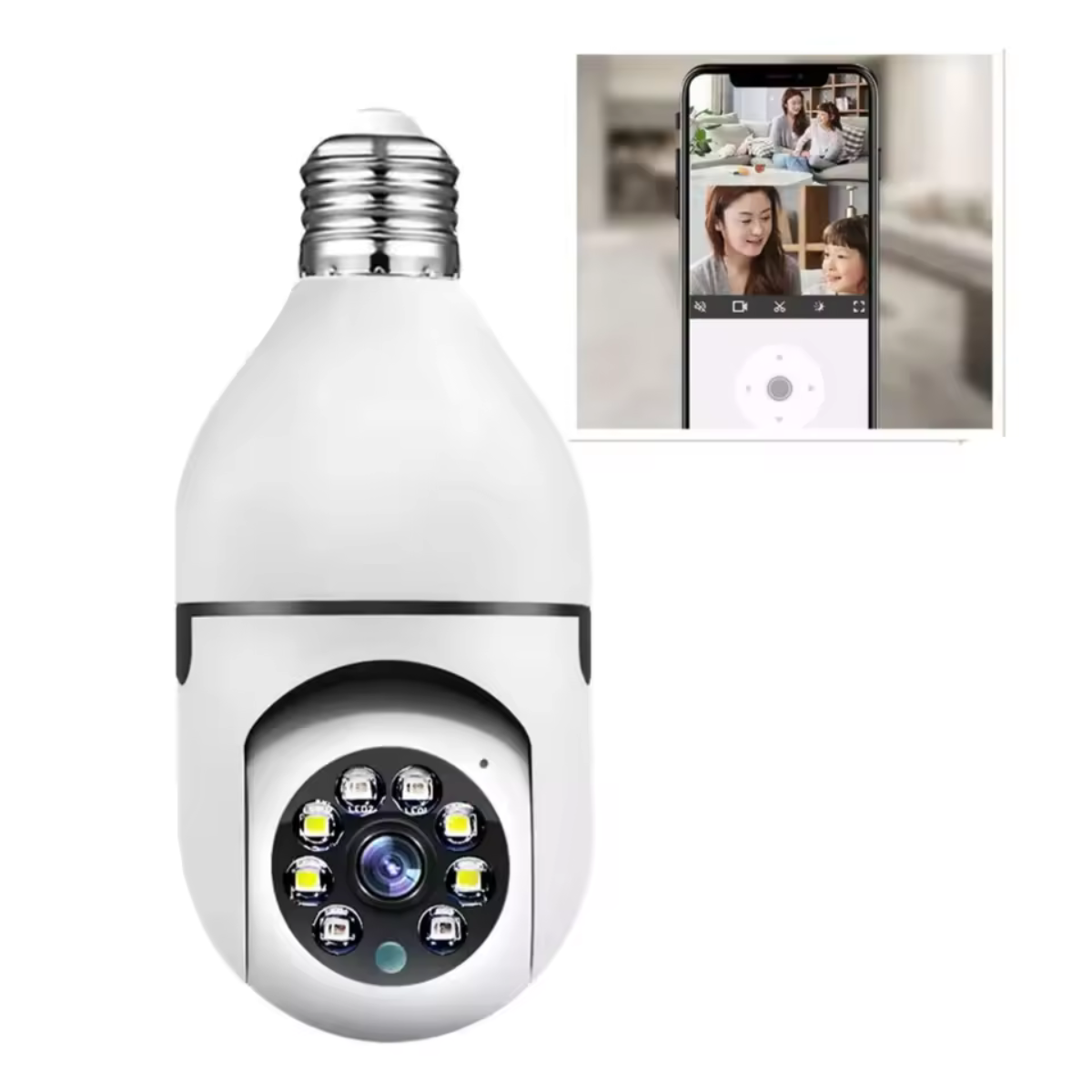 360° Smart Wi-Fi Security Bulb Camera